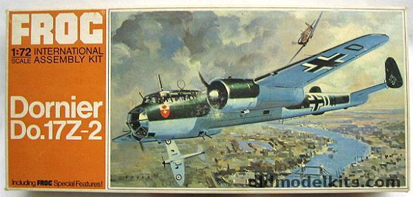 Frog 1/72 Dornier Do-17 Z-2 - Finnish or German Markings - Orange Series, F205 plastic model kit